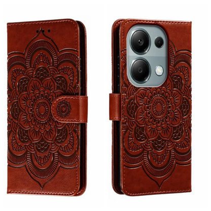 Sun Mandala Embossing Pattern Phone Leather Case, For Xiaomi Redmi A3, For Xiaomi Redmi Note 13 Pro 4G, For Xiaomi Redmi Note 13 4G, For Xiaomi Redmi Note 13R Pro, For Xiaomi 14 Ultra, For Xiaomi Redmi Note 13 Pro+, For Xiaomi Redmi Note 12S           ...