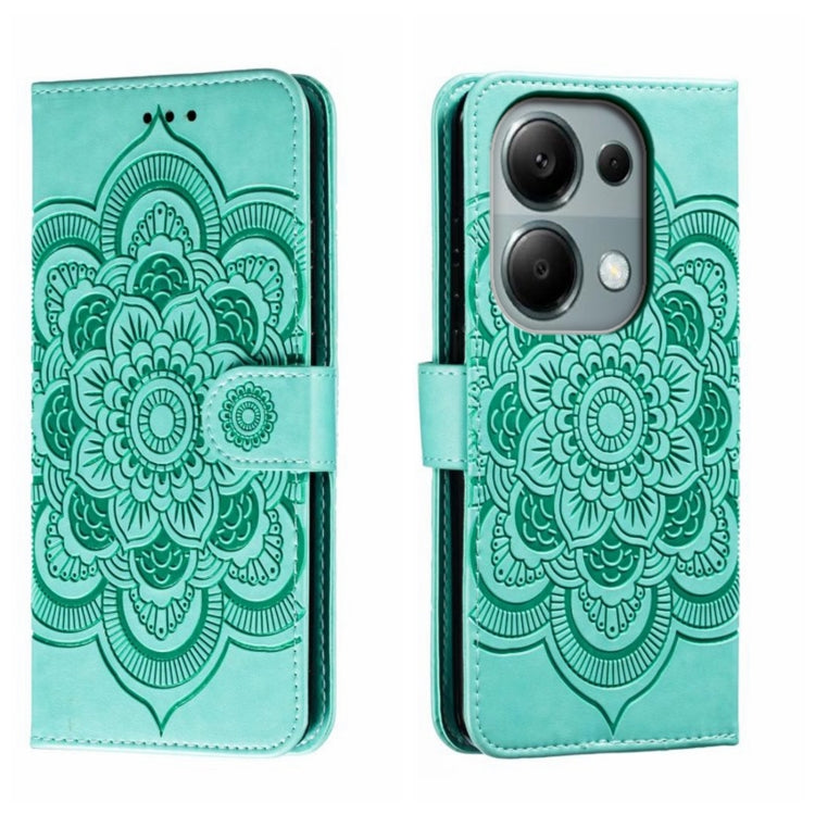 Sun Mandala Embossing Pattern Phone Leather Case, For Xiaomi Redmi A3, For Xiaomi Redmi Note 13 Pro 4G, For Xiaomi Redmi Note 13 4G, For Xiaomi Redmi Note 13R Pro, For Xiaomi 14 Ultra, For Xiaomi Redmi Note 13 Pro+, For Xiaomi Redmi Note 12S           ...