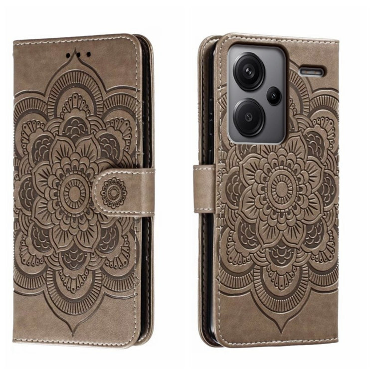 Sun Mandala Embossing Pattern Phone Leather Case, For Xiaomi Redmi A3, For Xiaomi Redmi Note 13 Pro 4G, For Xiaomi Redmi Note 13 4G, For Xiaomi Redmi Note 13R Pro, For Xiaomi 14 Ultra, For Xiaomi Redmi Note 13 Pro+, For Xiaomi Redmi Note 12S           ...