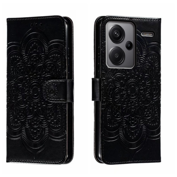 Sun Mandala Embossing Pattern Phone Leather Case, For Xiaomi Redmi A3, For Xiaomi Redmi Note 13 Pro 4G, For Xiaomi Redmi Note 13 4G, For Xiaomi Redmi Note 13R Pro, For Xiaomi 14 Ultra, For Xiaomi Redmi Note 13 Pro+, For Xiaomi Redmi Note 12S           ...