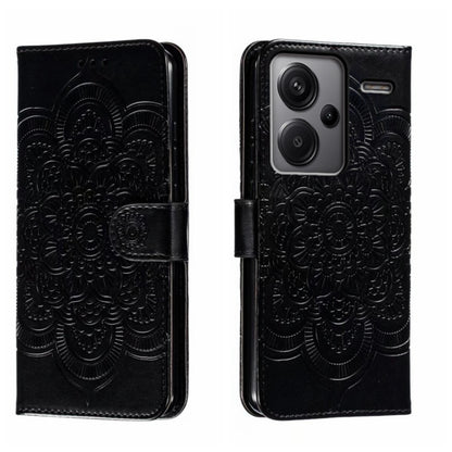 Sun Mandala Embossing Pattern Phone Leather Case, For Xiaomi Redmi A3, For Xiaomi Redmi Note 13 Pro 4G, For Xiaomi Redmi Note 13 4G, For Xiaomi Redmi Note 13R Pro, For Xiaomi 14 Ultra, For Xiaomi Redmi Note 13 Pro+, For Xiaomi Redmi Note 12S           ...