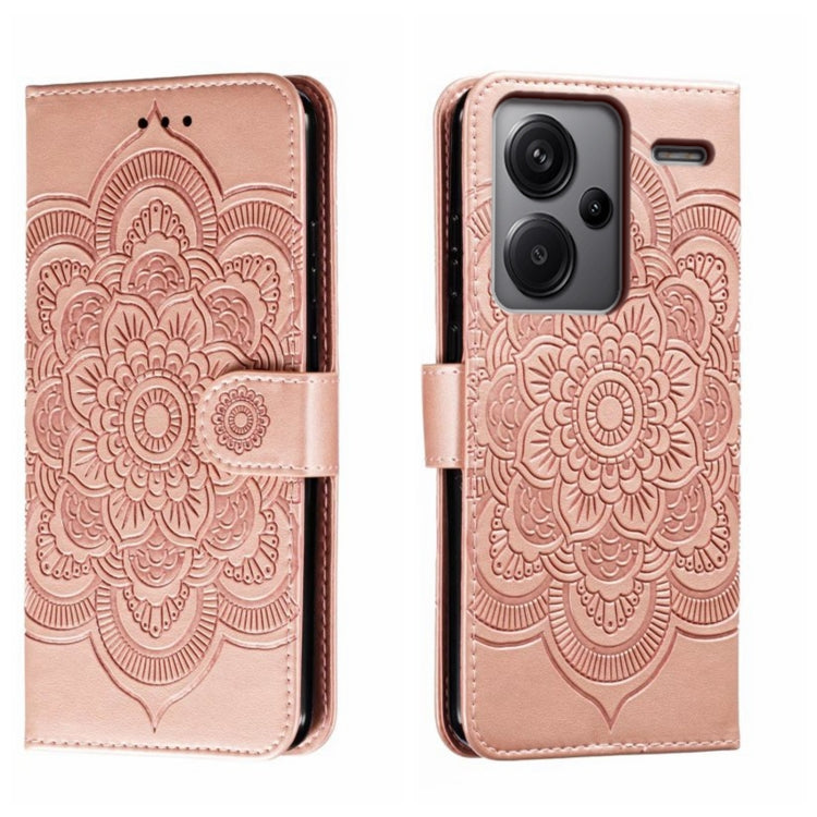 Sun Mandala Embossing Pattern Phone Leather Case, For Xiaomi Redmi A3, For Xiaomi Redmi Note 13 Pro 4G, For Xiaomi Redmi Note 13 4G, For Xiaomi Redmi Note 13R Pro, For Xiaomi 14 Ultra, For Xiaomi Redmi Note 13 Pro+, For Xiaomi Redmi Note 12S           ...