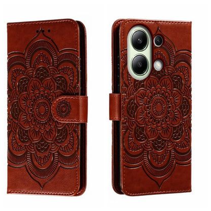 Sun Mandala Embossing Pattern Phone Leather Case, For Xiaomi Redmi A3, For Xiaomi Redmi Note 13 Pro 4G, For Xiaomi Redmi Note 13 4G, For Xiaomi Redmi Note 13R Pro, For Xiaomi 14 Ultra, For Xiaomi Redmi Note 13 Pro+, For Xiaomi Redmi Note 12S           ...