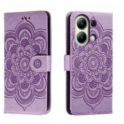 Sun Mandala Embossing Pattern Phone Leather Case, For Xiaomi Redmi A3, For Xiaomi Redmi Note 13 Pro 4G, For Xiaomi Redmi Note 13 4G, For Xiaomi Redmi Note 13R Pro, For Xiaomi 14 Ultra, For Xiaomi Redmi Note 13 Pro+, For Xiaomi Redmi Note 12S           ...