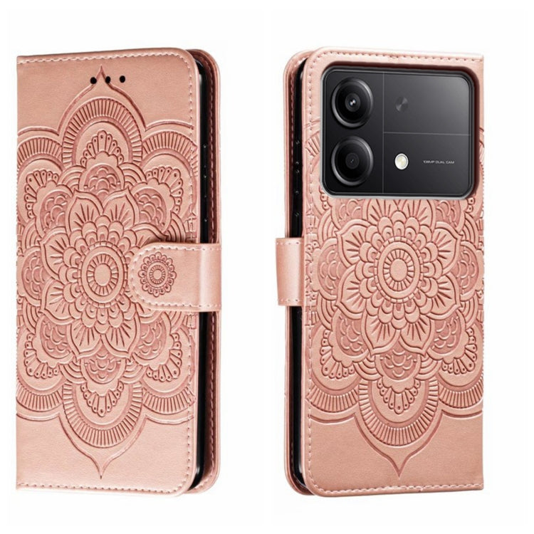 Sun Mandala Embossing Pattern Phone Leather Case, For Xiaomi Redmi A3, For Xiaomi Redmi Note 13 Pro 4G, For Xiaomi Redmi Note 13 4G, For Xiaomi Redmi Note 13R Pro, For Xiaomi 14 Ultra, For Xiaomi Redmi Note 13 Pro+, For Xiaomi Redmi Note 12S           ...