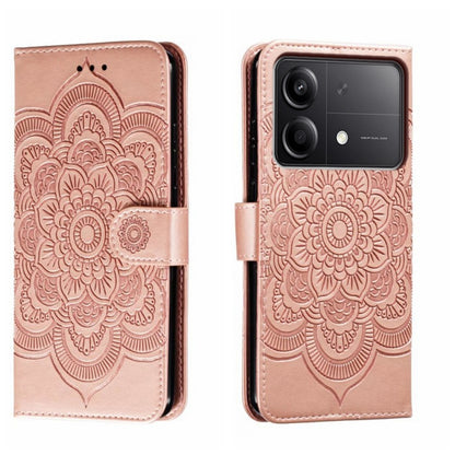 Sun Mandala Embossing Pattern Phone Leather Case, For Xiaomi Redmi A3, For Xiaomi Redmi Note 13 Pro 4G, For Xiaomi Redmi Note 13 4G, For Xiaomi Redmi Note 13R Pro, For Xiaomi 14 Ultra, For Xiaomi Redmi Note 13 Pro+, For Xiaomi Redmi Note 12S           ...