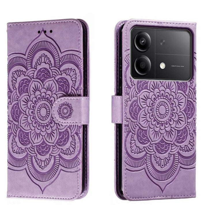 Sun Mandala Embossing Pattern Phone Leather Case, For Xiaomi Redmi A3, For Xiaomi Redmi Note 13 Pro 4G, For Xiaomi Redmi Note 13 4G, For Xiaomi Redmi Note 13R Pro, For Xiaomi 14 Ultra, For Xiaomi Redmi Note 13 Pro+, For Xiaomi Redmi Note 12S           ...