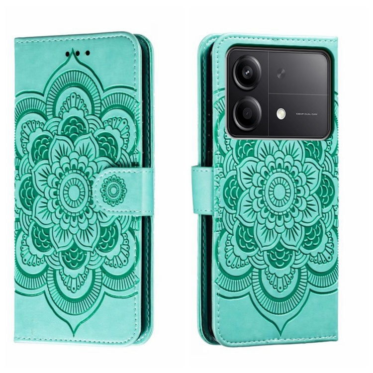 Sun Mandala Embossing Pattern Phone Leather Case, For Xiaomi Redmi A3, For Xiaomi Redmi Note 13 Pro 4G, For Xiaomi Redmi Note 13 4G, For Xiaomi Redmi Note 13R Pro, For Xiaomi 14 Ultra, For Xiaomi Redmi Note 13 Pro+, For Xiaomi Redmi Note 12S           ...