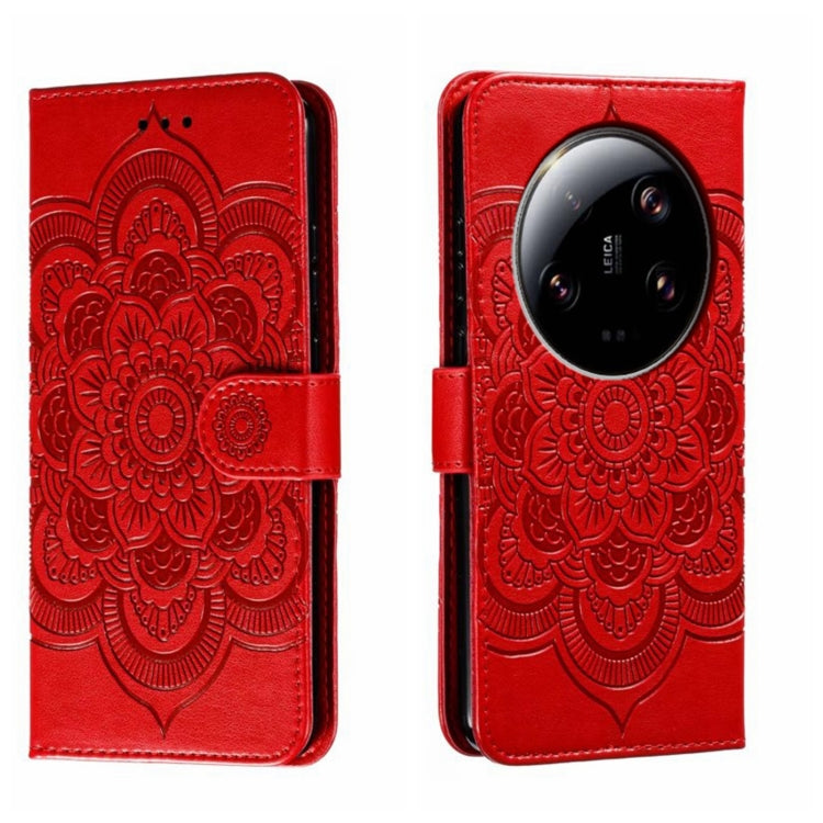 Sun Mandala Embossing Pattern Phone Leather Case, For Xiaomi Redmi A3, For Xiaomi Redmi Note 13 Pro 4G, For Xiaomi Redmi Note 13 4G, For Xiaomi Redmi Note 13R Pro, For Xiaomi 14 Ultra, For Xiaomi Redmi Note 13 Pro+, For Xiaomi Redmi Note 12S           ...