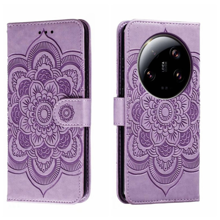 Sun Mandala Embossing Pattern Phone Leather Case, For Xiaomi Redmi A3, For Xiaomi Redmi Note 13 Pro 4G, For Xiaomi Redmi Note 13 4G, For Xiaomi Redmi Note 13R Pro, For Xiaomi 14 Ultra, For Xiaomi Redmi Note 13 Pro+, For Xiaomi Redmi Note 12S           ...