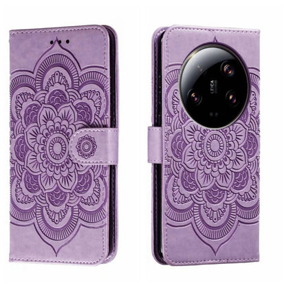 Sun Mandala Embossing Pattern Phone Leather Case, For Xiaomi Redmi A3, For Xiaomi Redmi Note 13 Pro 4G, For Xiaomi Redmi Note 13 4G, For Xiaomi Redmi Note 13R Pro, For Xiaomi 14 Ultra, For Xiaomi Redmi Note 13 Pro+, For Xiaomi Redmi Note 12S           ...