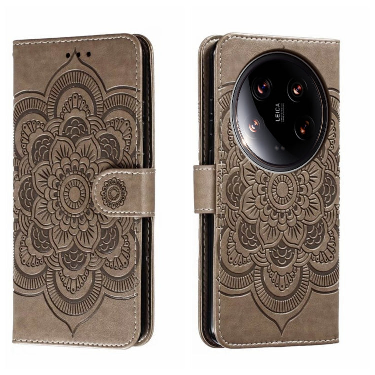 Sun Mandala Embossing Pattern Phone Leather Case, For Xiaomi Redmi A3, For Xiaomi Redmi Note 13 Pro 4G, For Xiaomi Redmi Note 13 4G, For Xiaomi Redmi Note 13R Pro, For Xiaomi 14 Ultra, For Xiaomi Redmi Note 13 Pro+, For Xiaomi Redmi Note 12S           ...