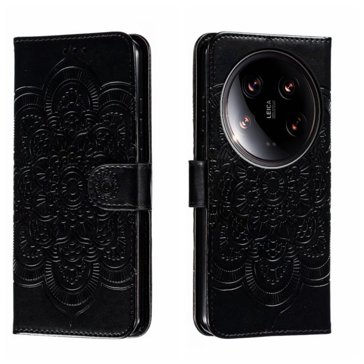 Sun Mandala Embossing Pattern Phone Leather Case, For Xiaomi Redmi A3, For Xiaomi Redmi Note 13 Pro 4G, For Xiaomi Redmi Note 13 4G, For Xiaomi Redmi Note 13R Pro, For Xiaomi 14 Ultra, For Xiaomi Redmi Note 13 Pro+, For Xiaomi Redmi Note 12S           ...