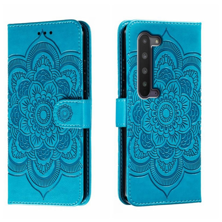 Sun Mandala Embossing Pattern Phone Leather Case, For Sharp Aquos R8 Pro, For Sharp Aquos Wish, For Sharp Aquos Sense3, For Sharp Aquos R5G, For Sharp Aquos R3, For Sharp Aquos R2, For Sharp Aquos Sense2