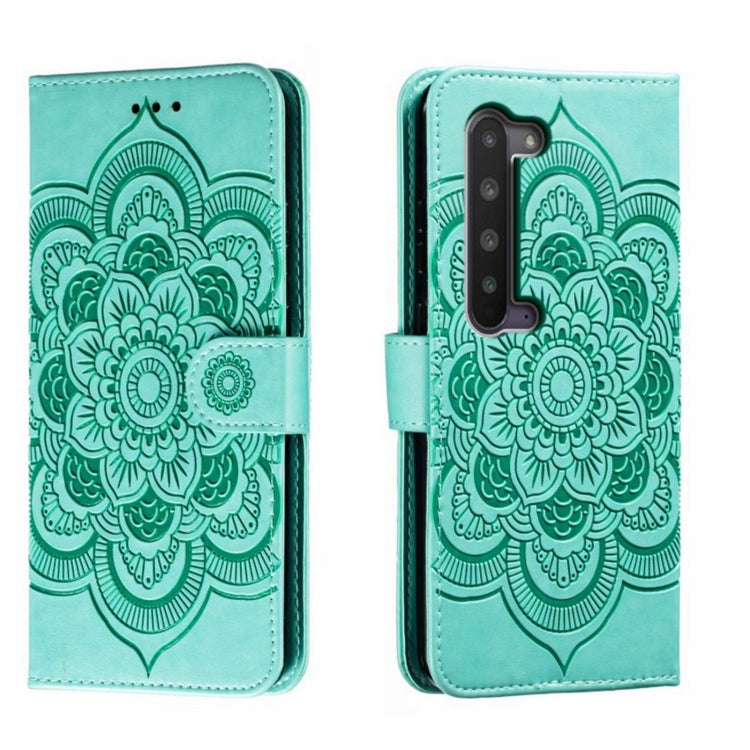 Sun Mandala Embossing Pattern Phone Leather Case, For Sharp Aquos R8 Pro, For Sharp Aquos Wish, For Sharp Aquos Sense3, For Sharp Aquos R5G, For Sharp Aquos R3, For Sharp Aquos R2, For Sharp Aquos Sense2
