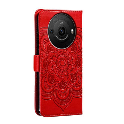Sun Mandala Embossing Pattern Phone Leather Case, For Sharp Aquos R8 Pro, For Sharp Aquos Wish, For Sharp Aquos Sense3, For Sharp Aquos R5G, For Sharp Aquos R3, For Sharp Aquos R2, For Sharp Aquos Sense2