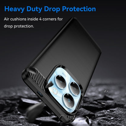 Carbon Fiber Brushed Texture TPU Phone Case, For Infinix Note 40X 5G, For Infinix Note 40 Pro 4G, For Infinix Note 40 Pro+ 5G, For Infinix Note 40 Pro 5G, For Infinix Note 40