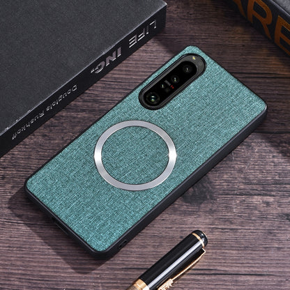CD Magsafe Magnetic Cloth Texture Phone Case, For Sony Xperia 1 VIII, For Sony Xperia 1 VI