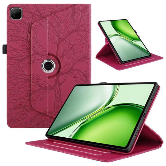 Tree Life Embossed Rotation Leather Tablet Case, For Honor X9b Max / X10 Pro Max, For Honor MagicPad 4 / 3 Pro 12.3 2026, For Honor Pad X7, For Honor Pad 10, For Honor Pad X9a / X9 Pro, For Honor Pad X8a, For Honor Pad 9