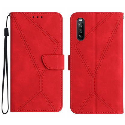 Stitching Embossed Leather Phone Case, For Sony Xperia 1 VIII, For Sony Xperia 10 VII, For Sony Xperia 1 VII, For Sony Xperia 10 VI, For Sony Xperia 1 VI