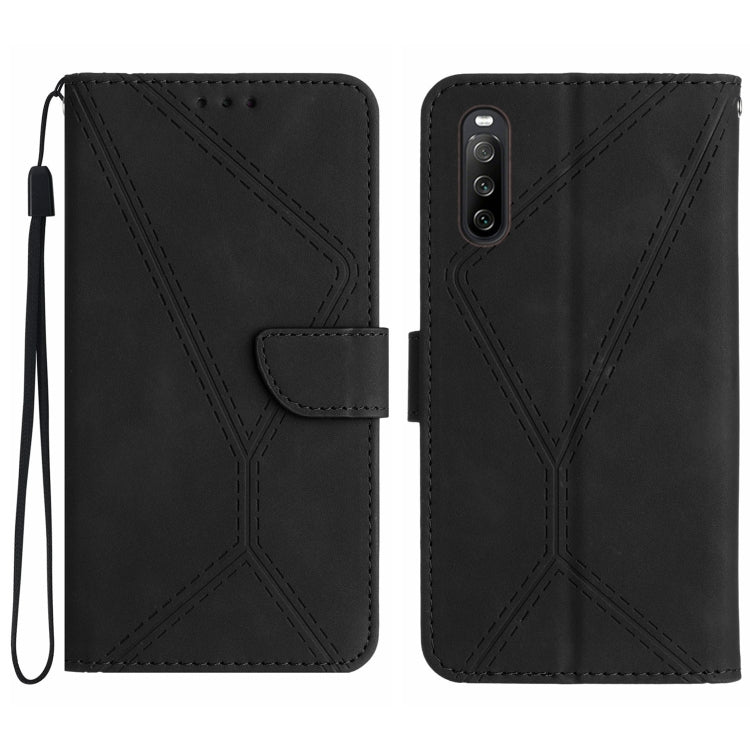 Stitching Embossed Leather Phone Case, For Sony Xperia 1 VIII, For Sony Xperia 10 VII, For Sony Xperia 1 VII, For Sony Xperia 10 VI, For Sony Xperia 1 VI