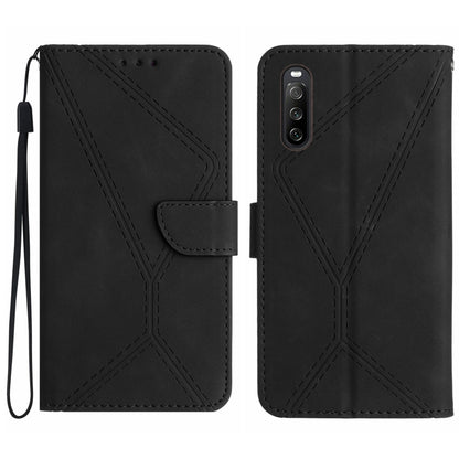 Stitching Embossed Leather Phone Case, For Sony Xperia 1 VIII, For Sony Xperia 10 VII, For Sony Xperia 1 VII, For Sony Xperia 10 VI, For Sony Xperia 1 VI