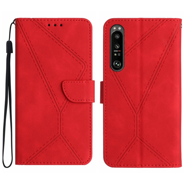 Stitching Embossed Leather Phone Case, For Sony Xperia 1 VIII, For Sony Xperia 10 VII, For Sony Xperia 1 VII, For Sony Xperia 10 VI, For Sony Xperia 1 VI