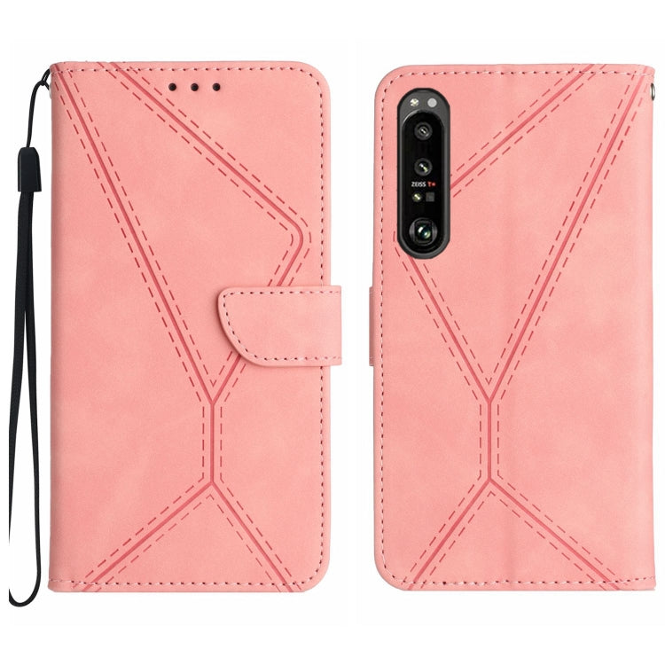 Stitching Embossed Leather Phone Case, For Sony Xperia 1 VIII, For Sony Xperia 10 VII, For Sony Xperia 1 VII, For Sony Xperia 10 VI, For Sony Xperia 1 VI