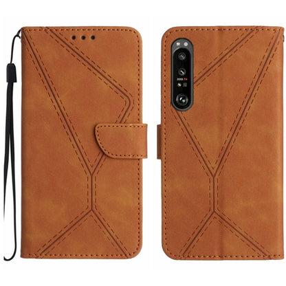 Stitching Embossed Leather Phone Case, For Sony Xperia 1 VIII, For Sony Xperia 10 VII, For Sony Xperia 1 VII, For Sony Xperia 10 VI, For Sony Xperia 1 VI