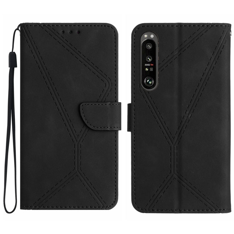Stitching Embossed Leather Phone Case, For Sony Xperia 1 VIII, For Sony Xperia 10 VII, For Sony Xperia 1 VII, For Sony Xperia 10 VI, For Sony Xperia 1 VI