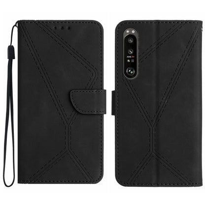 Stitching Embossed Leather Phone Case, For Sony Xperia 1 VIII, For Sony Xperia 10 VII, For Sony Xperia 1 VII, For Sony Xperia 10 VI, For Sony Xperia 1 VI
