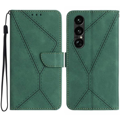 Stitching Embossed Leather Phone Case, For Sony Xperia 1 VIII, For Sony Xperia 10 VII, For Sony Xperia 1 VII, For Sony Xperia 10 VI, For Sony Xperia 1 VI