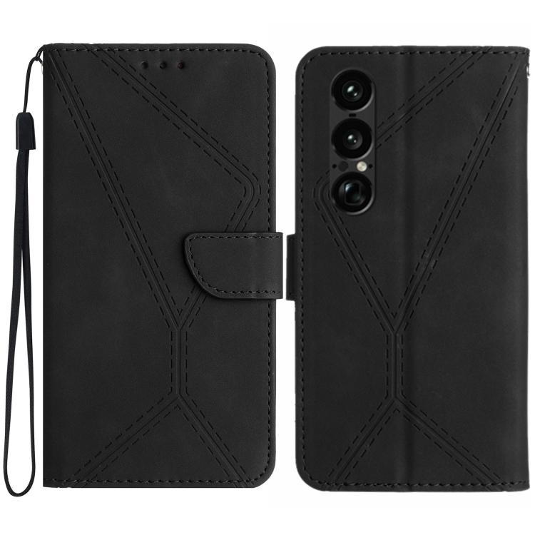 Stitching Embossed Leather Phone Case, For Sony Xperia 1 VIII, For Sony Xperia 10 VII, For Sony Xperia 1 VII, For Sony Xperia 10 VI, For Sony Xperia 1 VI