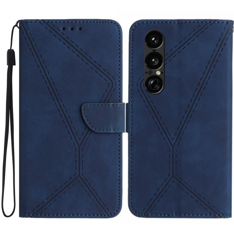 Stitching Embossed Leather Phone Case, For Sony Xperia 1 VIII, For Sony Xperia 10 VII, For Sony Xperia 1 VII, For Sony Xperia 10 VI, For Sony Xperia 1 VI