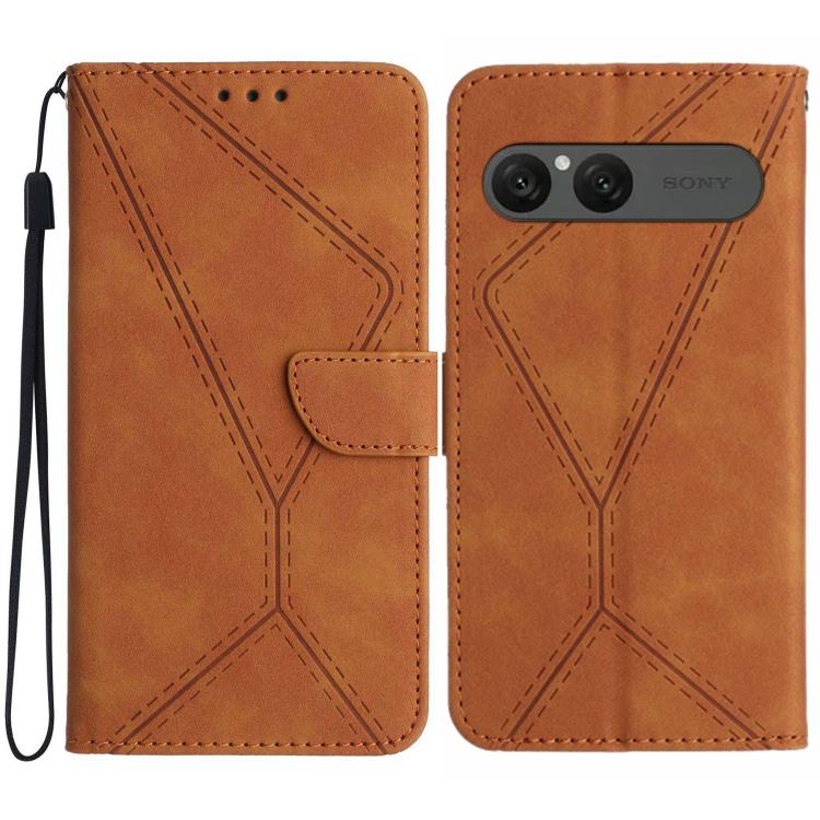 Stitching Embossed Leather Phone Case, For Sony Xperia 1 VIII, For Sony Xperia 10 VII, For Sony Xperia 1 VII, For Sony Xperia 10 VI, For Sony Xperia 1 VI