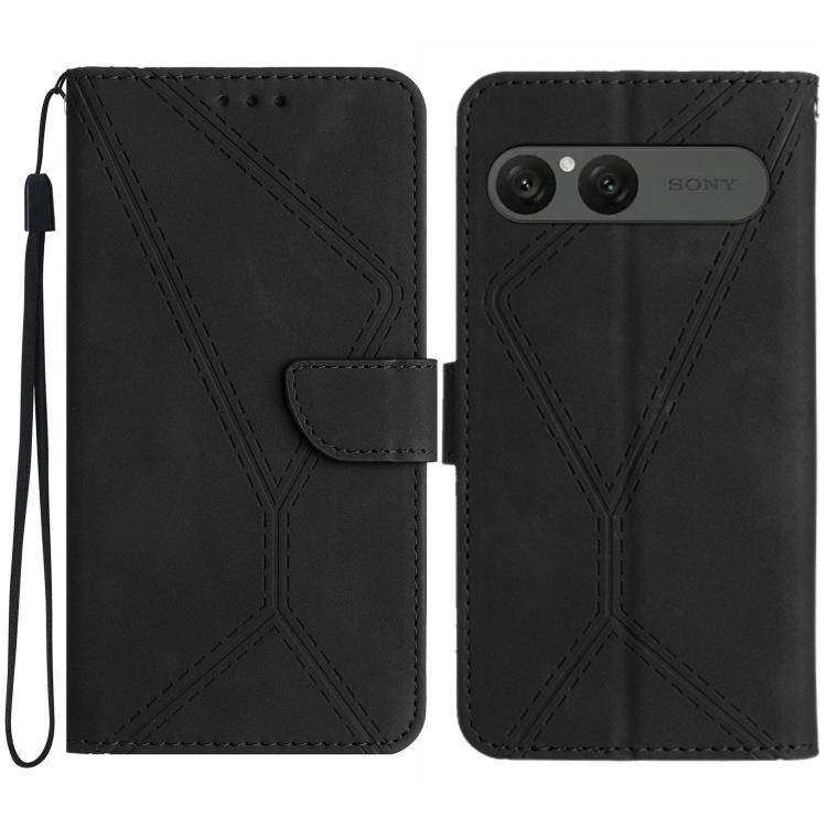 Stitching Embossed Leather Phone Case, For Sony Xperia 1 VIII, For Sony Xperia 10 VII, For Sony Xperia 1 VII, For Sony Xperia 10 VI, For Sony Xperia 1 VI