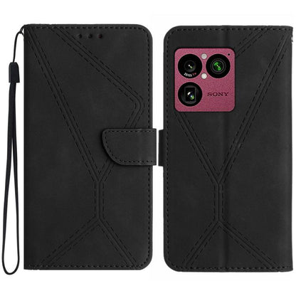 Stitching Embossed Leather Phone Case, For Sony Xperia 1 VIII, For Sony Xperia 10 VII, For Sony Xperia 1 VII, For Sony Xperia 10 VI, For Sony Xperia 1 VI