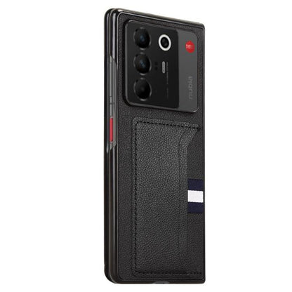 Litchi Texture Card Slots Back Cover Phone Case, For ZTE Nubia Fold, For ZTE nubia Flip2, For ZTE nubia Flip / Libero Flip