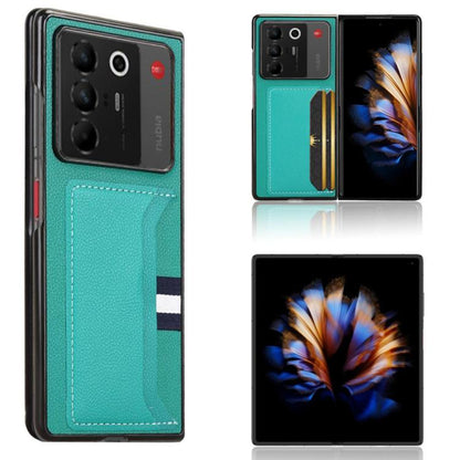 Litchi Texture Card Slots Back Cover Phone Case, For ZTE Nubia Fold, For ZTE nubia Flip2, For ZTE nubia Flip / Libero Flip