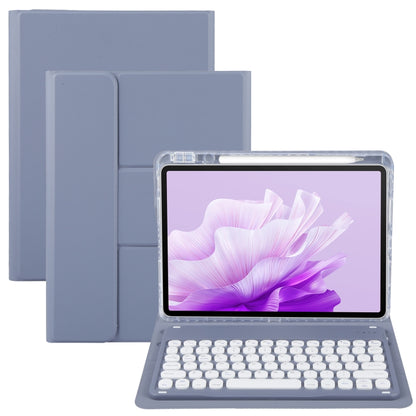 Round Button Bluetooth Keyboard Rotatable Holder Leather Case, For Huawei MatePad Pro 11 2024 / 2022, For Huawei MatePad Air 11.5, For Huawei MatePad 11 2023 / 2021