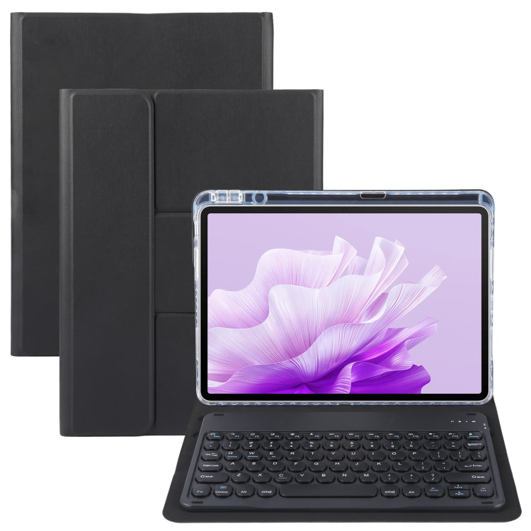 Round Button Bluetooth Keyboard Rotatable Holder Leather Case, For Huawei MatePad Pro 11 2024 / 2022, For Huawei MatePad Air 11.5, For Huawei MatePad 11 2023 / 2021
