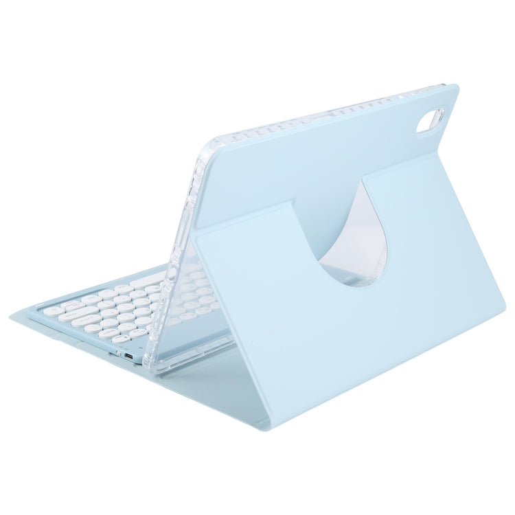 Round Button Bluetooth Keyboard Rotatable Holder Leather Case, For Huawei MatePad Pro 11 2024 / 2022, For Huawei MatePad Air 11.5, For Huawei MatePad 11 2023 / 2021