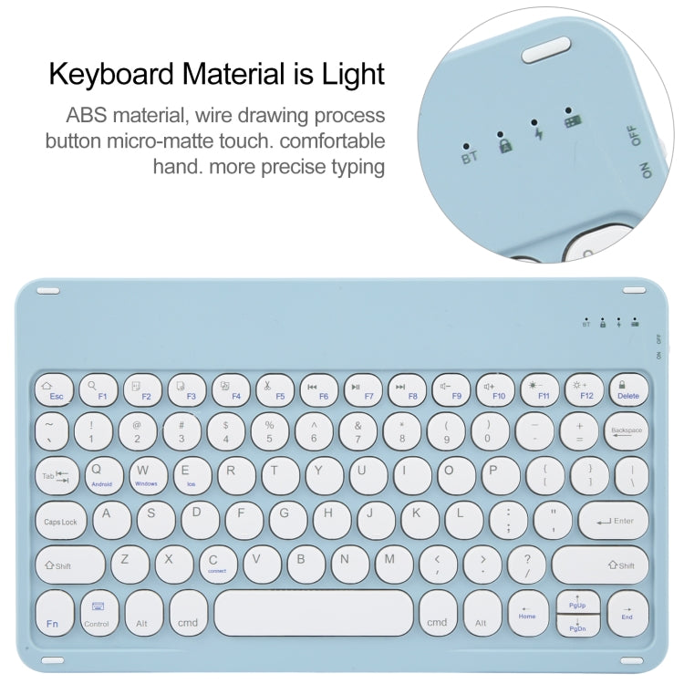 Round Button Bluetooth Keyboard Rotatable Holder Leather Case, For Huawei MatePad Pro 11 2024 / 2022, For Huawei MatePad Air 11.5, For Huawei MatePad 11 2023 / 2021