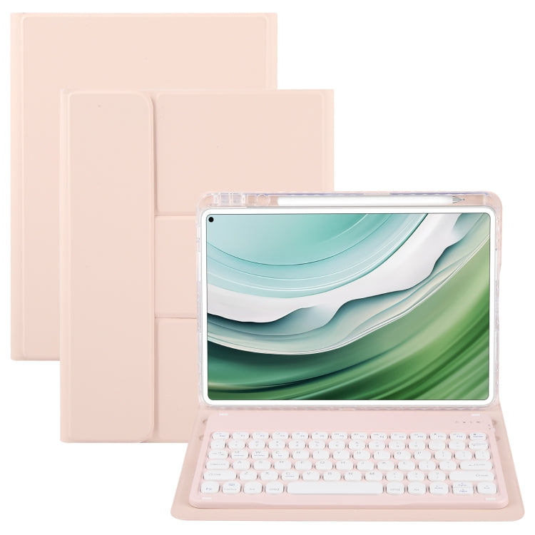 Round Button Bluetooth Keyboard Rotatable Holder Leather Case, For Huawei MatePad Pro 11 2024 / 2022, For Huawei MatePad Air 11.5, For Huawei MatePad 11 2023 / 2021