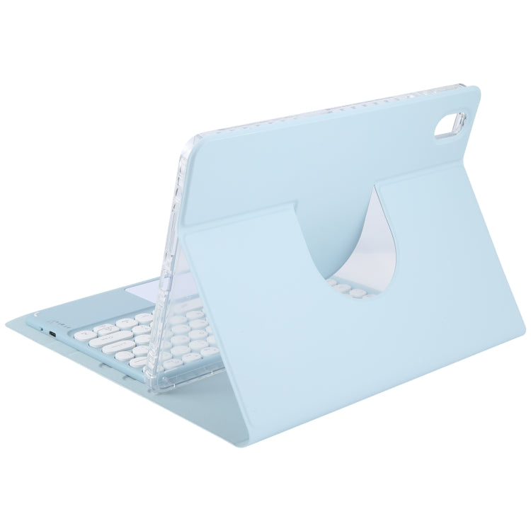 Round Button Bluetooth Keyboard Rotatable Holder Leather Case with Touchpad, For Huawei MatePad Pro 11 2024 / 2022, For Huawei MatePad Air 11.5, For Huawei MatePad 11 2023 / 2021