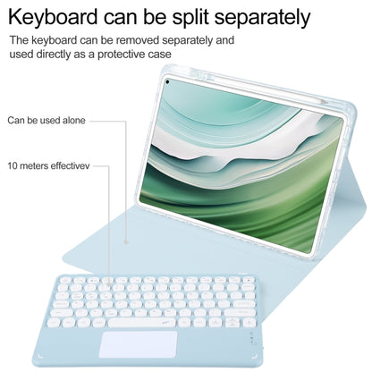 Round Button Bluetooth Keyboard Rotatable Holder Leather Case with Touchpad, For Huawei MatePad Pro 11 2024 / 2022, For Huawei MatePad Air 11.5, For Huawei MatePad 11 2023 / 2021