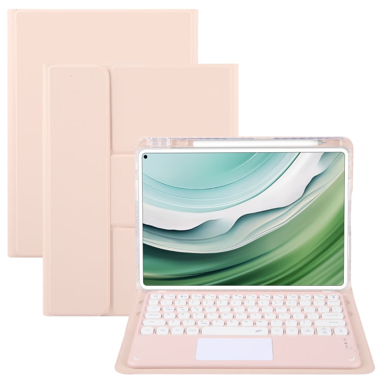 Round Button Bluetooth Keyboard Rotatable Holder Leather Case with Touchpad, For Huawei MatePad Pro 11 2024 / 2022, For Huawei MatePad Air 11.5, For Huawei MatePad 11 2023 / 2021