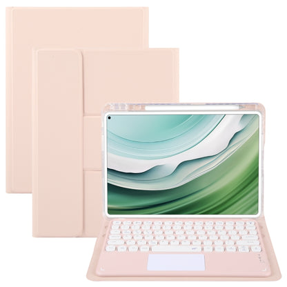 Round Button Bluetooth Keyboard Rotatable Holder Leather Case with Touchpad, For Huawei MatePad Pro 11 2024 / 2022, For Huawei MatePad Air 11.5, For Huawei MatePad 11 2023 / 2021