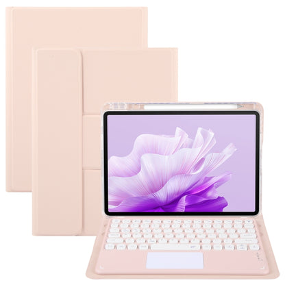 Round Button Bluetooth Keyboard Rotatable Holder Leather Case with Touchpad, For Huawei MatePad Pro 11 2024 / 2022, For Huawei MatePad Air 11.5, For Huawei MatePad 11 2023 / 2021