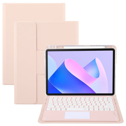 Round Button Bluetooth Keyboard Rotatable Holder Leather Case with Touchpad, For Huawei MatePad Pro 11 2024 / 2022, For Huawei MatePad Air 11.5, For Huawei MatePad 11 2023 / 2021
